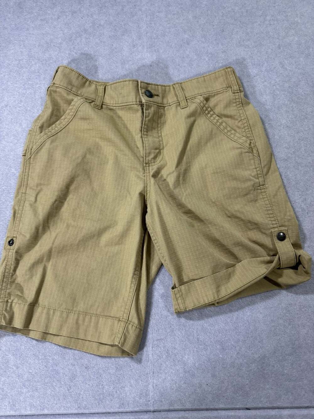 Carhartt Force Original Fit Work Short Size 4 Tan Ripstop